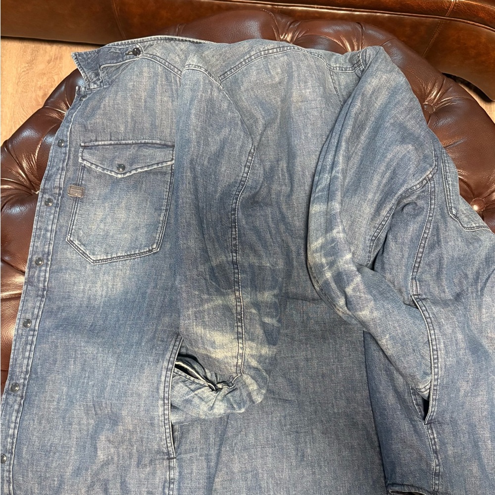 G-Star Blue Casual Button Down Shirt